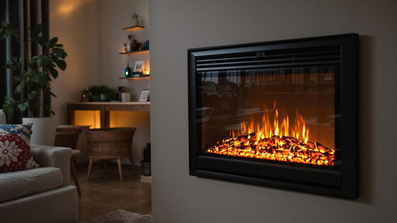 thermostat dans une cheminée électrique