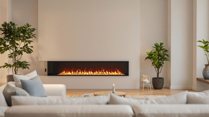 Modèle haut de gamme de cheminée électrique