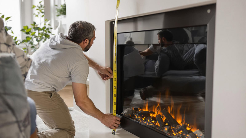 Installation facile d'une cheminée électrique